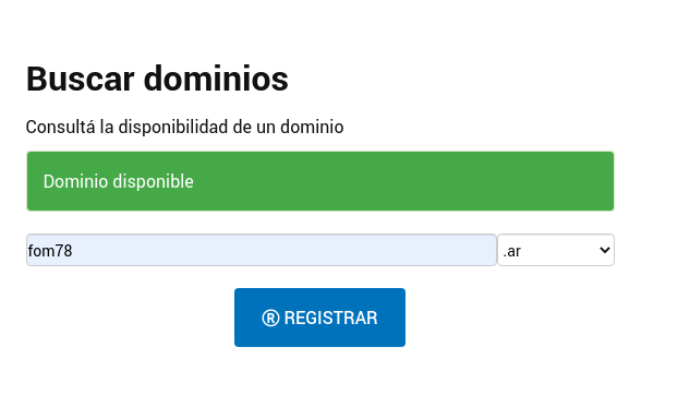 Dominio Disponible